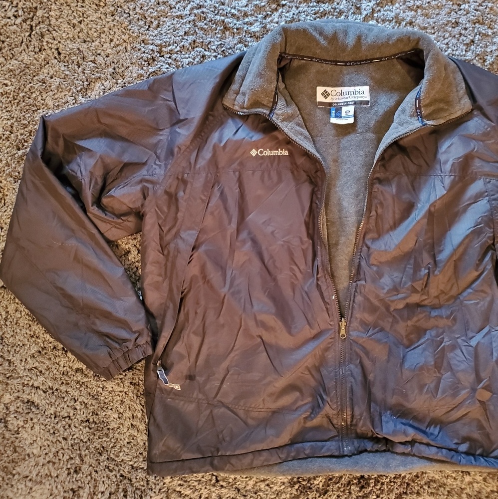 Columbia lightweight fleece lined mens jacket XXL